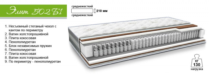 Ортопедический матрас Барро Элит 502Б1