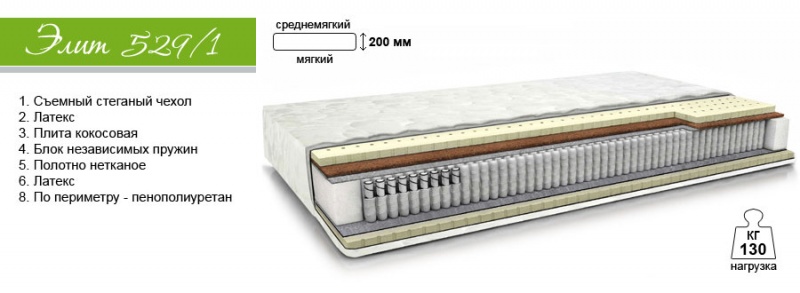 Ортопедический матраc Барро Элит 529Б